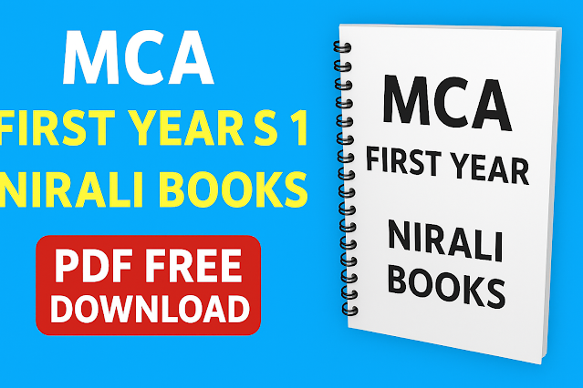 mca first year nirali publicaion books pdf