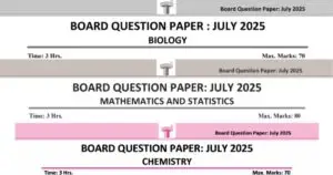 12th Maharashtra Board Exam Previous Year Question Papers